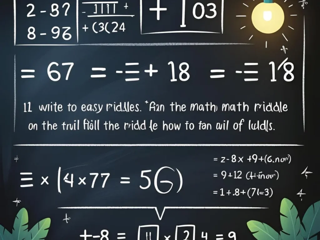 Easy Math Riddles for Adults
