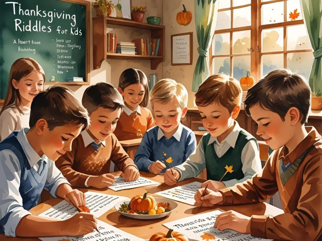 Easy Thanksgiving Riddles for Kids