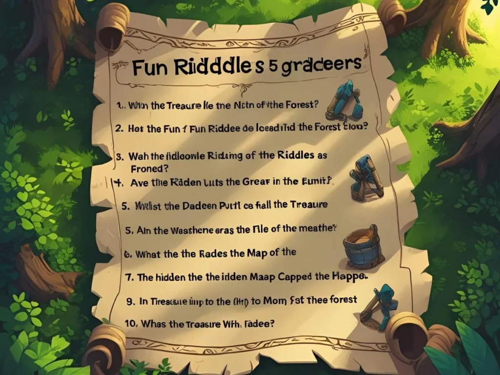 Fun Riddles for 5th Graders