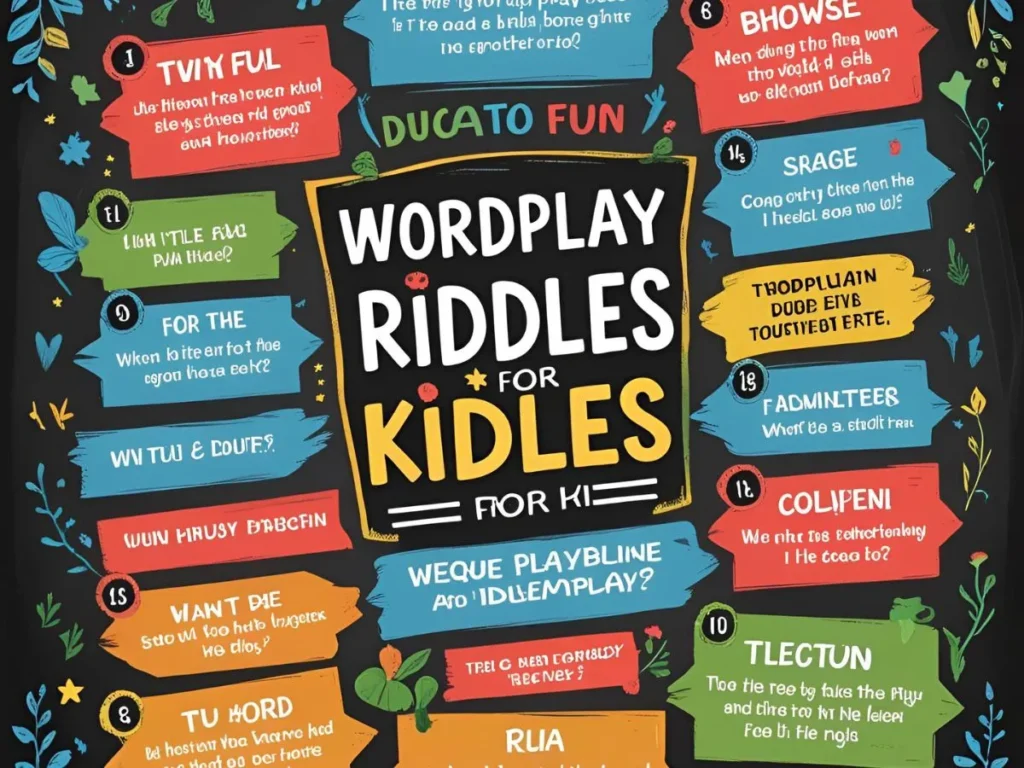 Wordplay riddles for kids