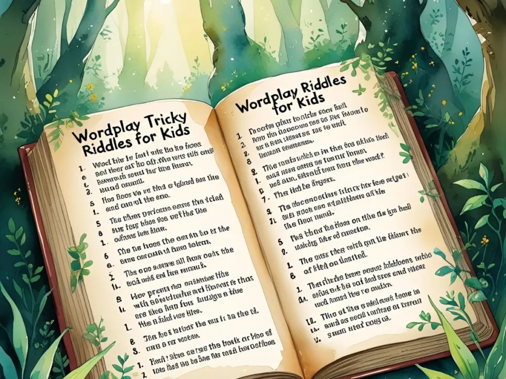 Wordplay tricky riddles for kids
