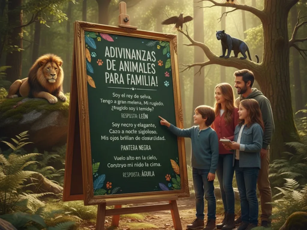 Animal Riddles in Spanish for Family