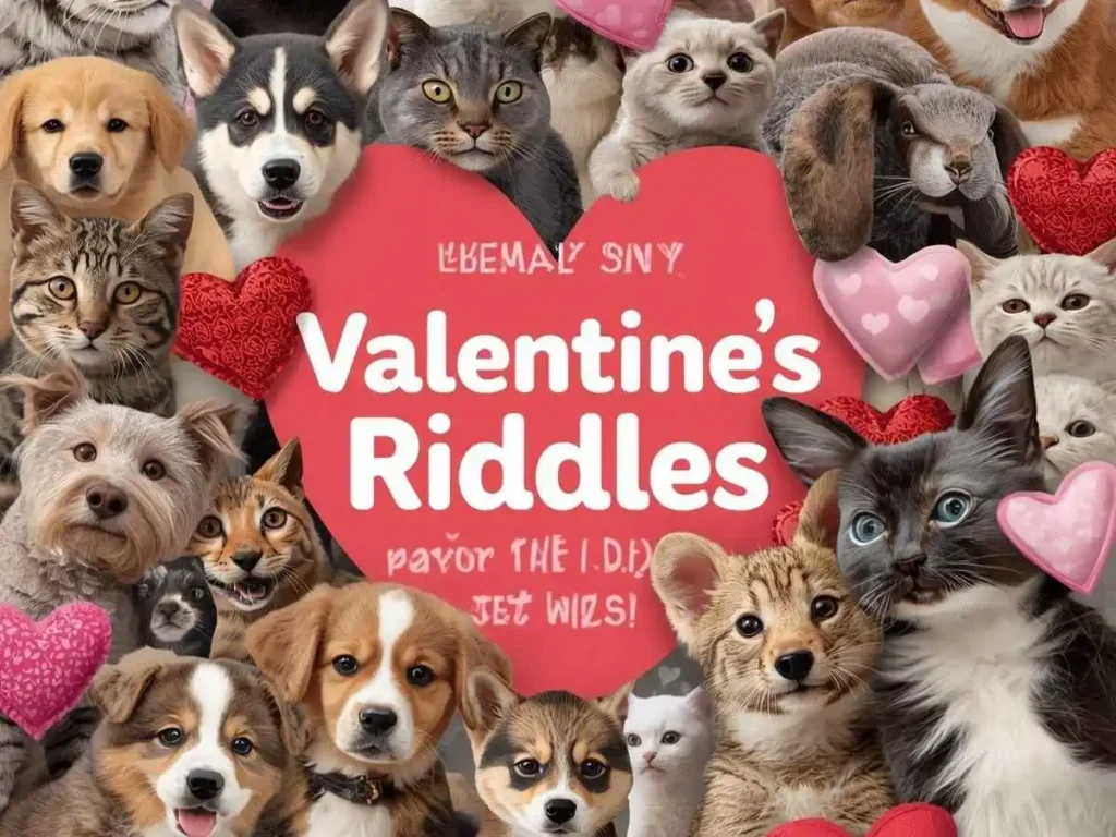 Animal Valentine’s Riddles for Kids