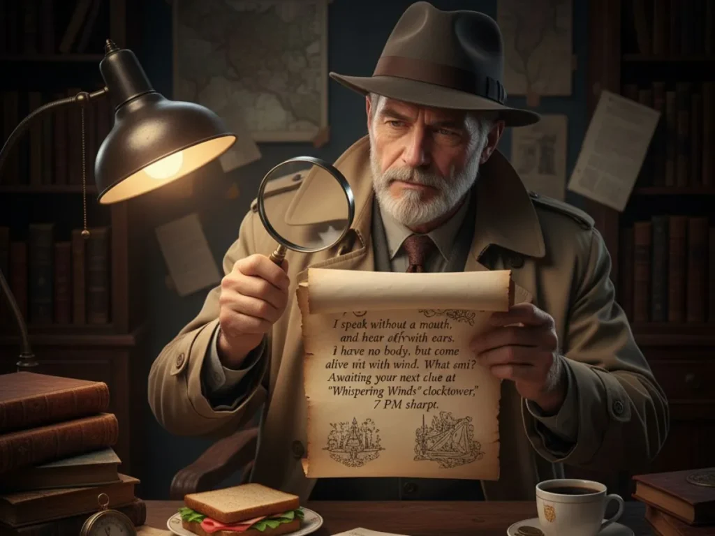 Detective Themed Treasure Hunt Riddles