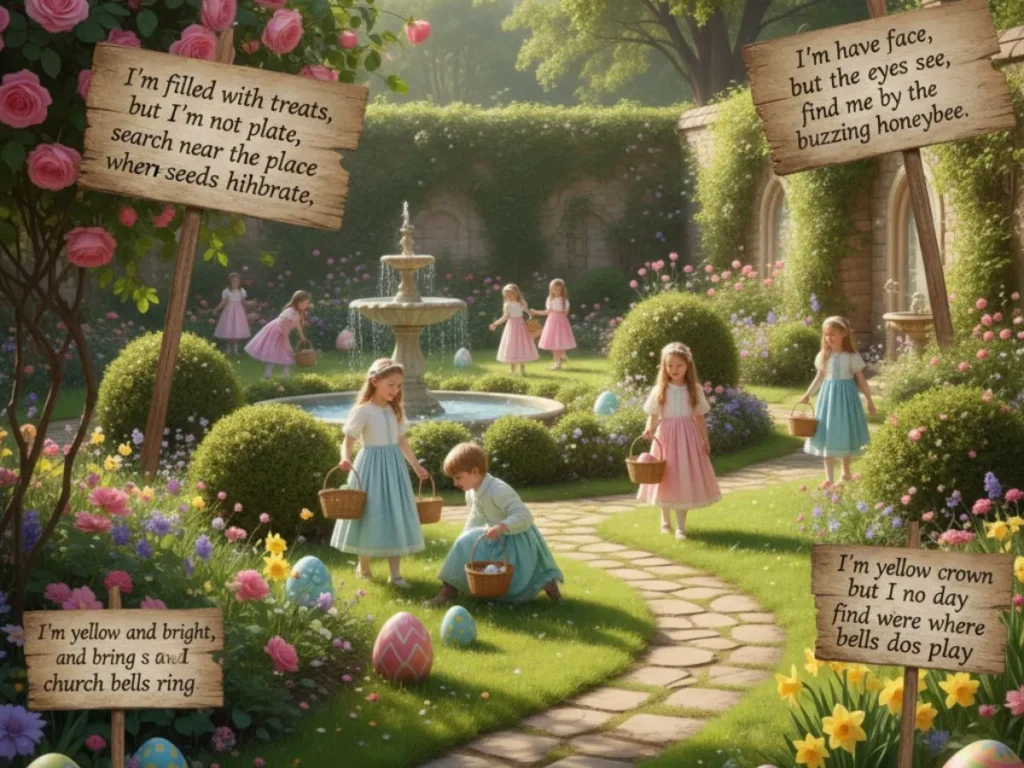 Garden Easter Egg Hunt Riddles