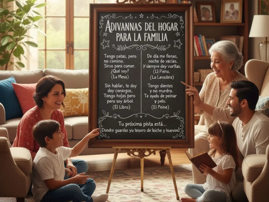 Household Object Riddles in Spanish for Family