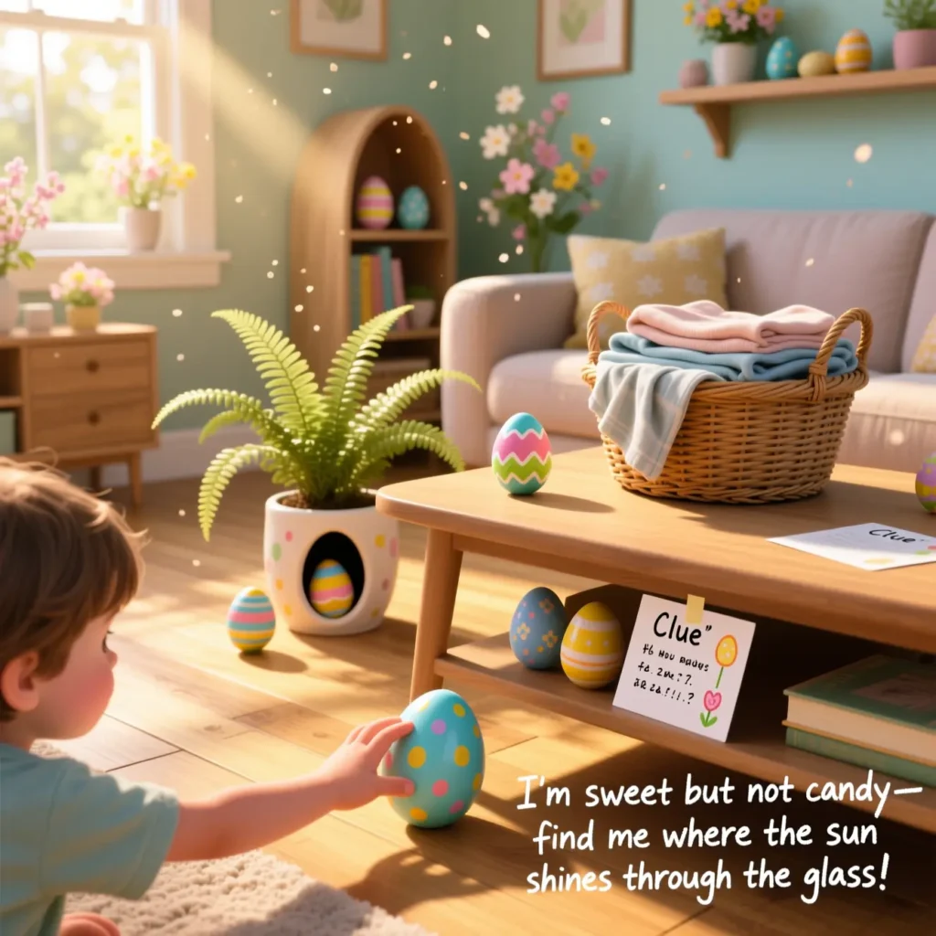 Indoor Easter Scavenger Hunt Riddles