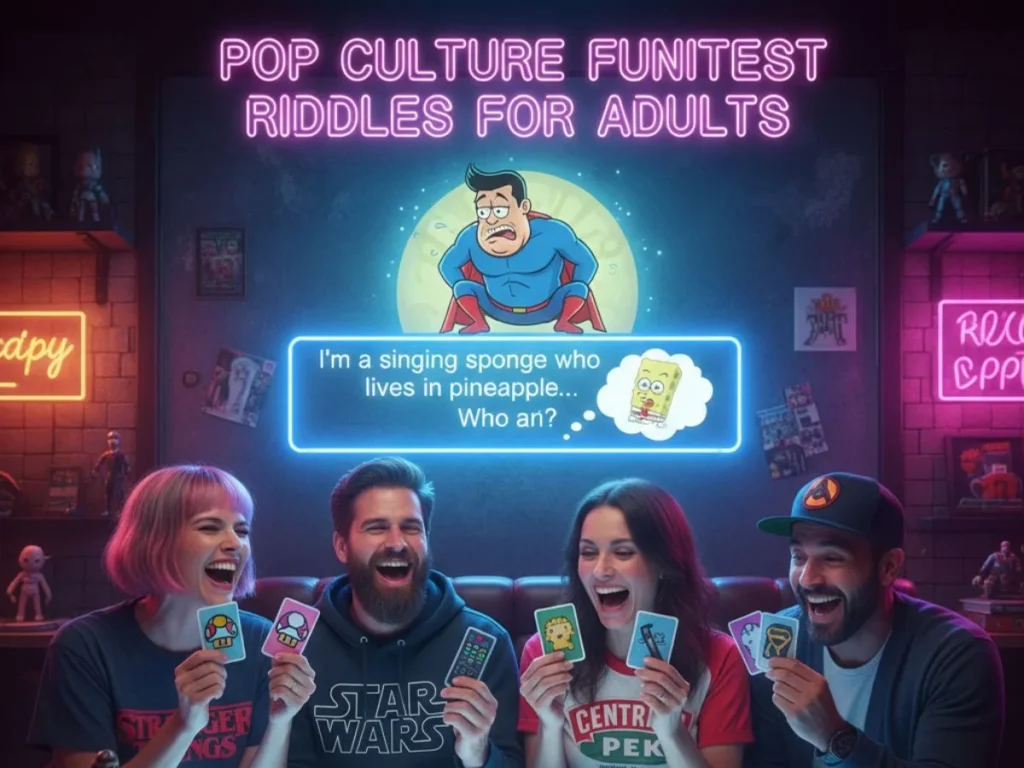 Pop Culture Funniest Riddles for Adults