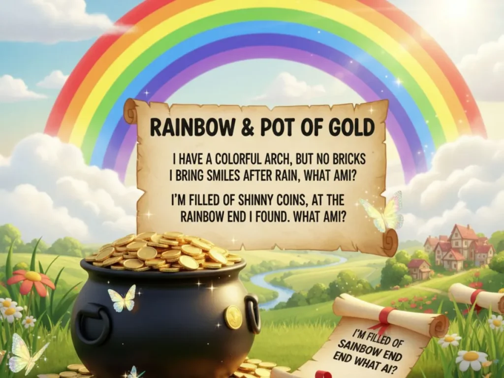 Rainbow & Pot of Gold Riddles for Kids