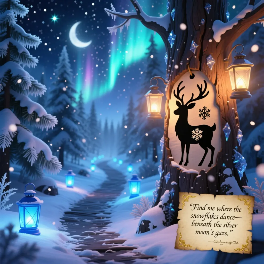 Reindeer Trail Christmas Riddles for Scavenger Hunt