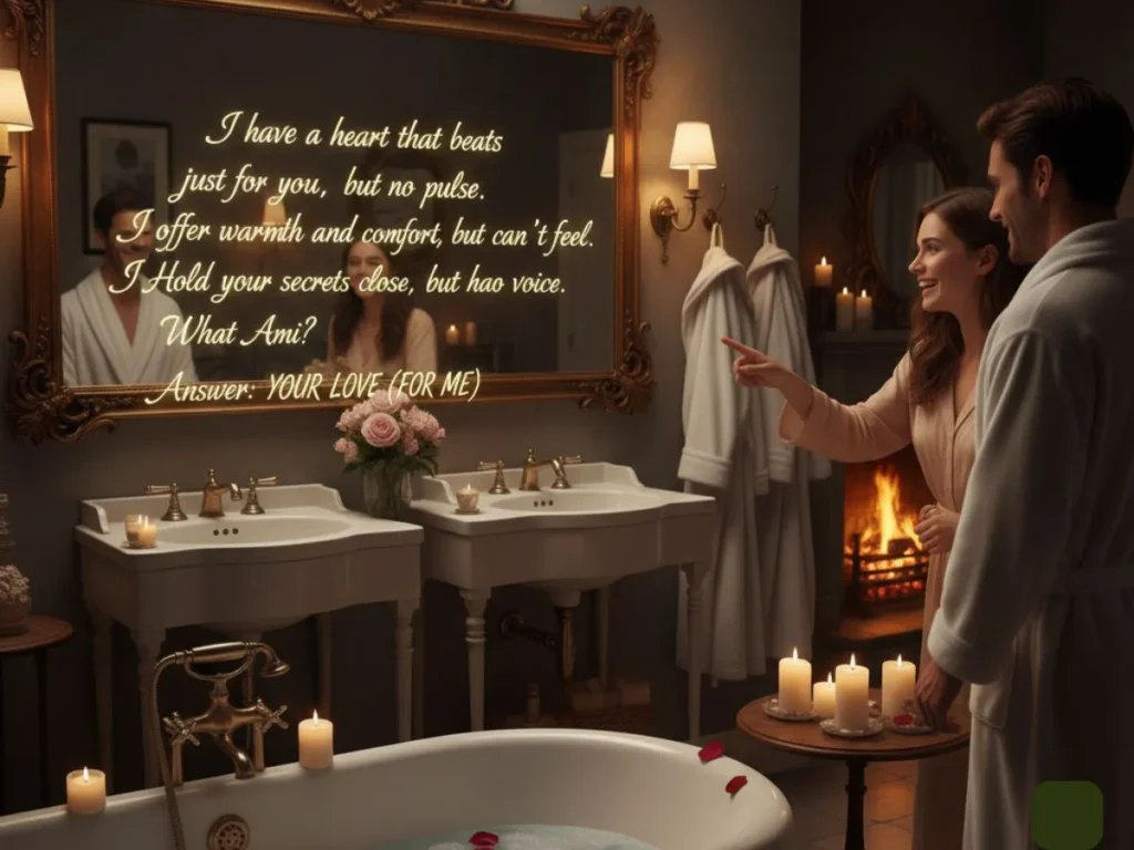 Romantic Bathroom Riddles for Him