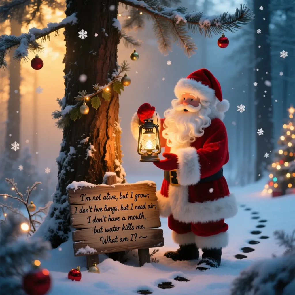 Santa Clue Christmas Riddles for Scavenger Hunt