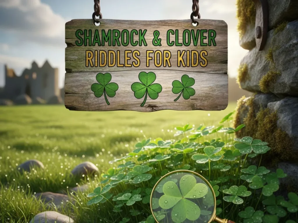 Shamrock & Clover Riddles for Kids