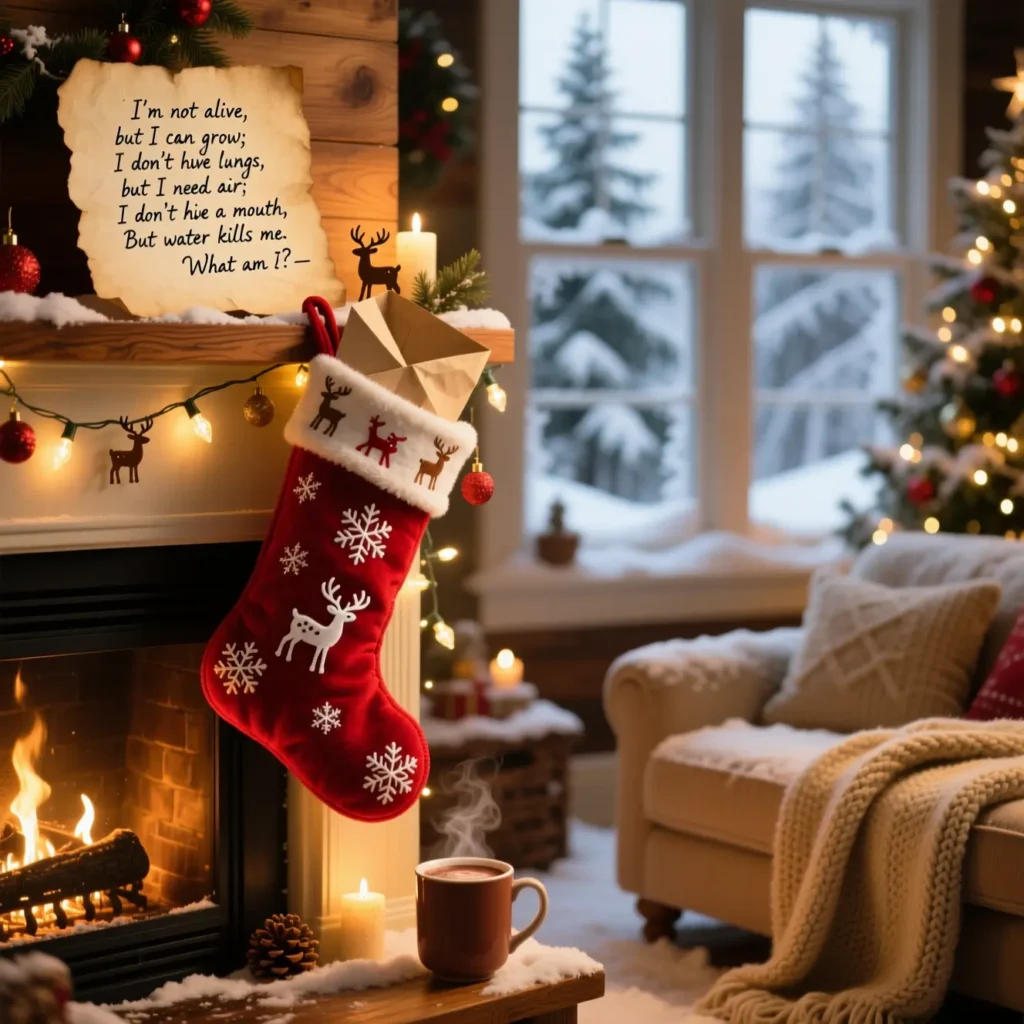 Stocking Clue Christmas Riddles for Scavenger Hunt