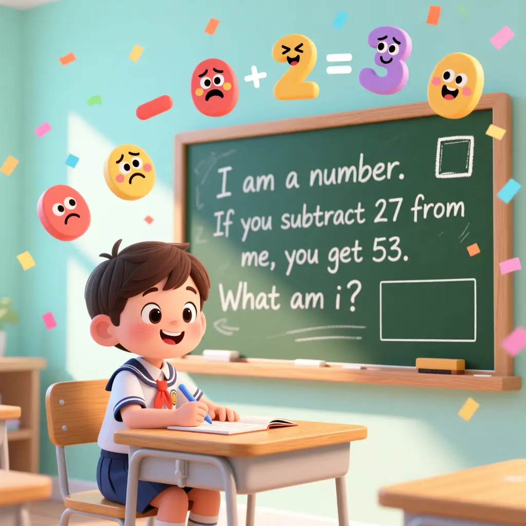 Subtraction Math Riddles for 4th Graders