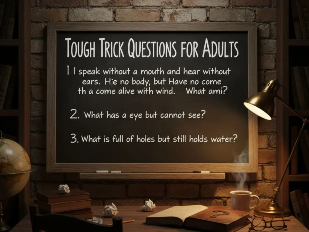 Tough Trick Questions for Adults