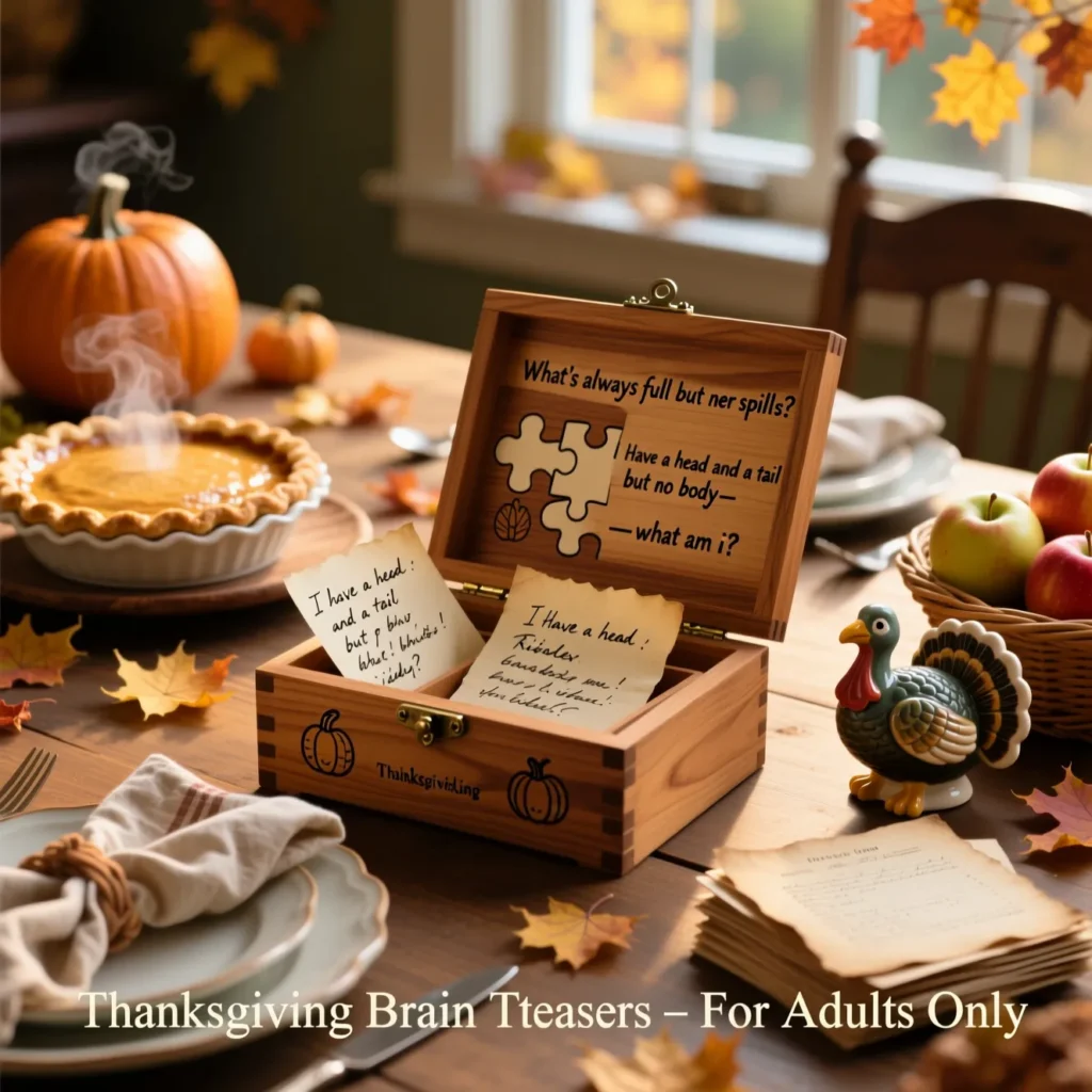 Brain Teaser Thanksgiving Riddles for Adults