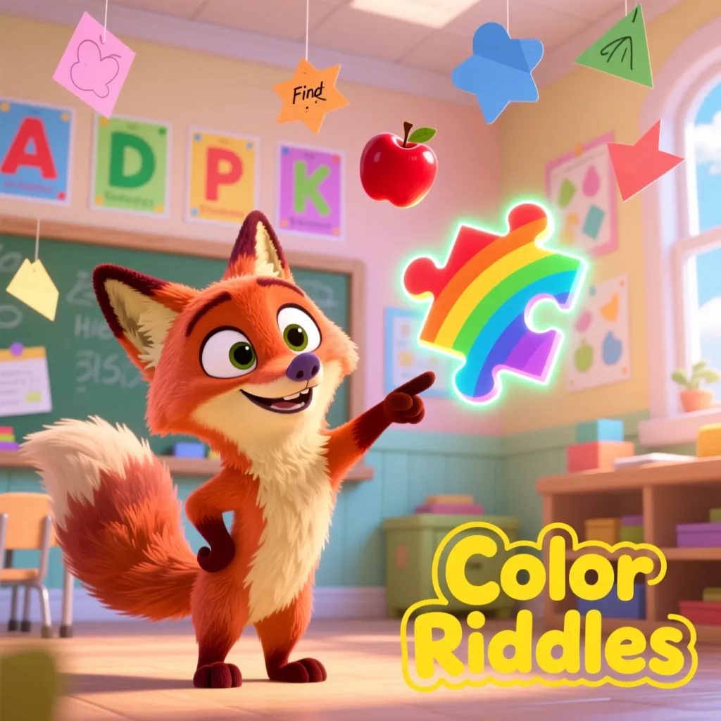 Color Riddles for Kindergarten
