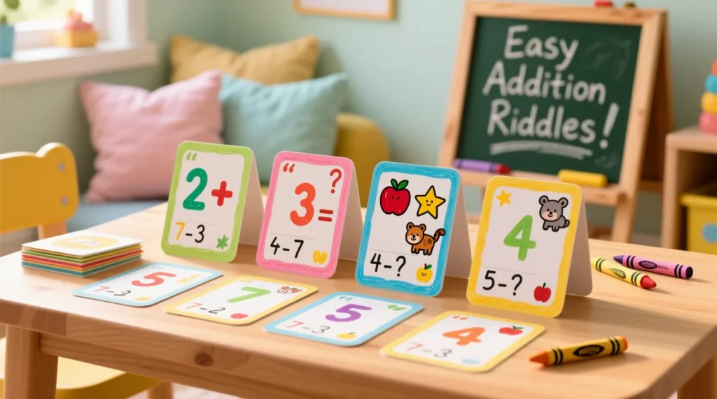 Easy Addition Riddles for Kids with Answers