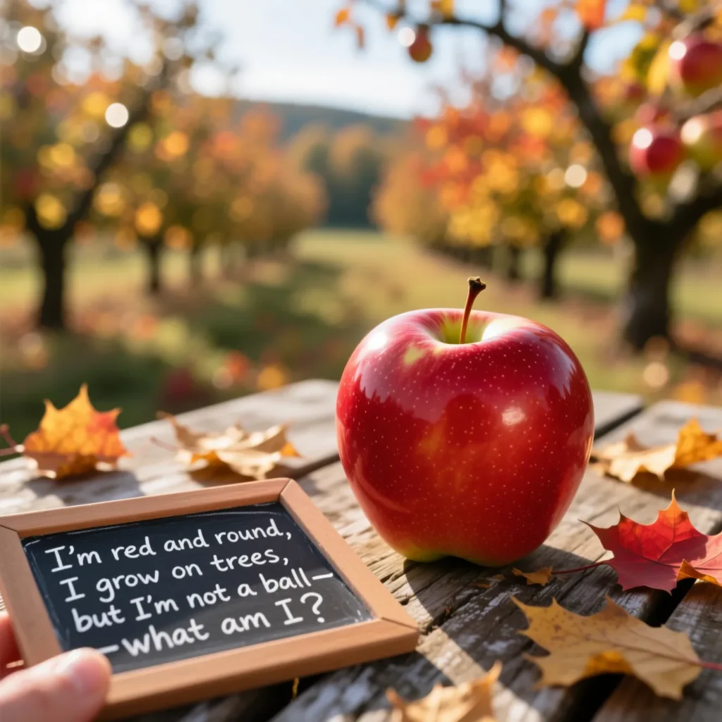 Fall Apple Riddles for Kids