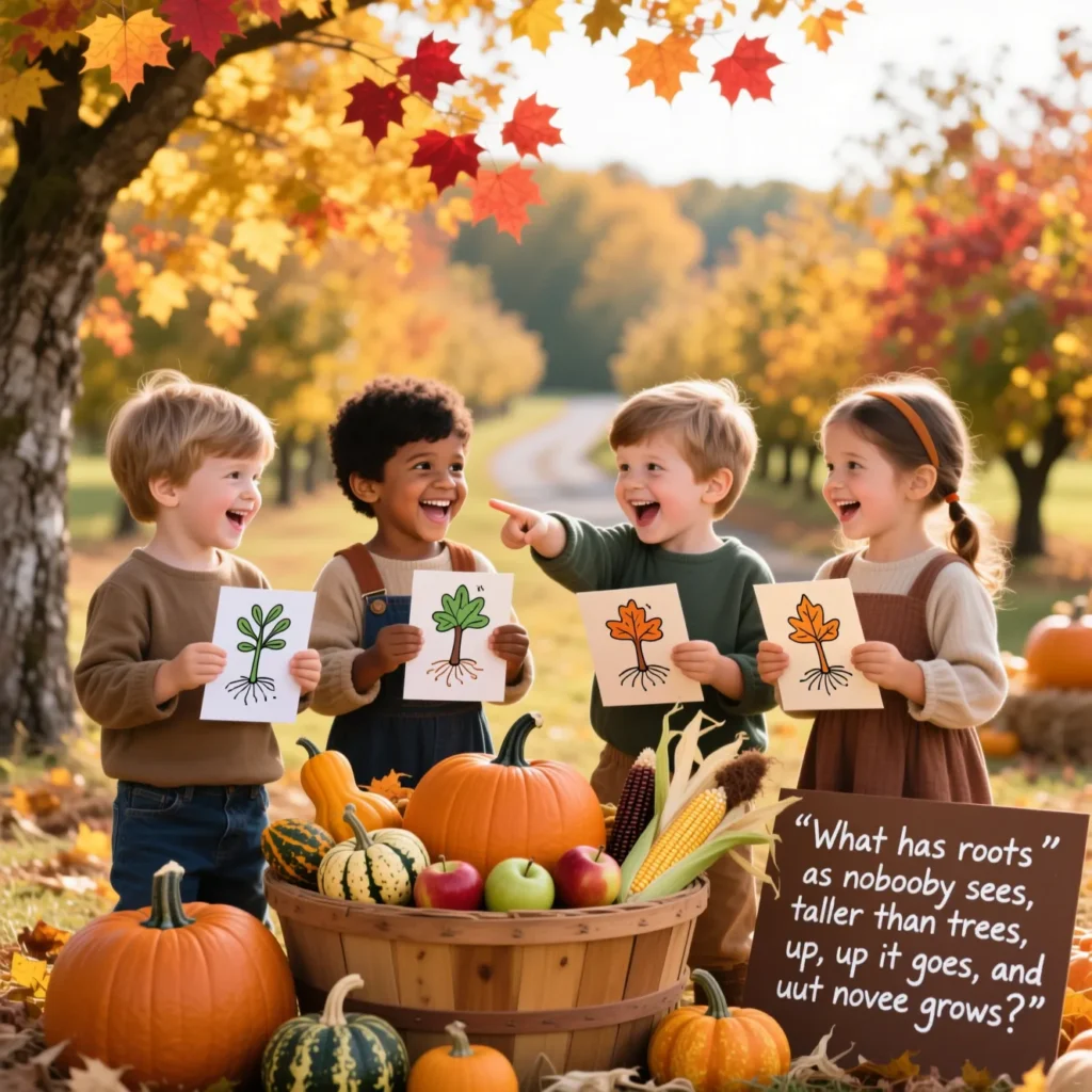 Fall Harvest Riddles for Kids