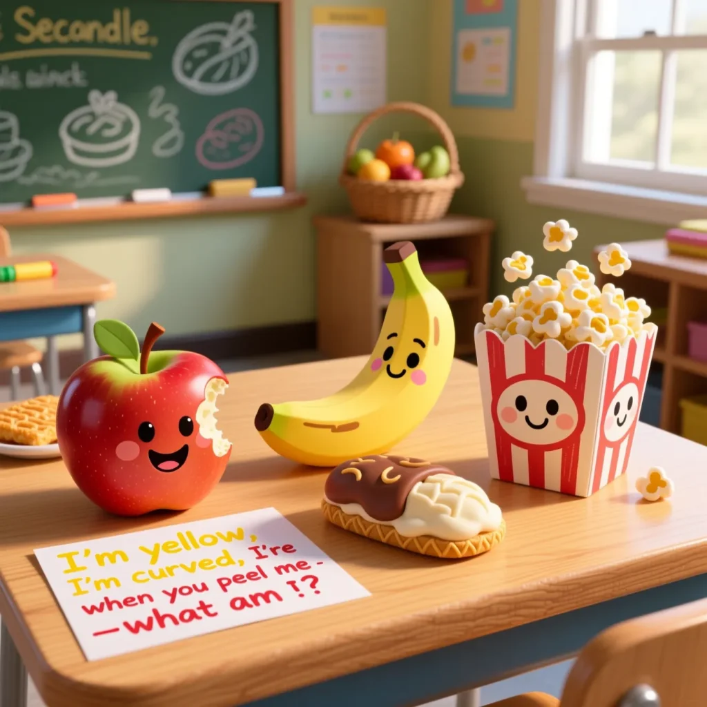 Food & Snack Riddles for Second Graders 