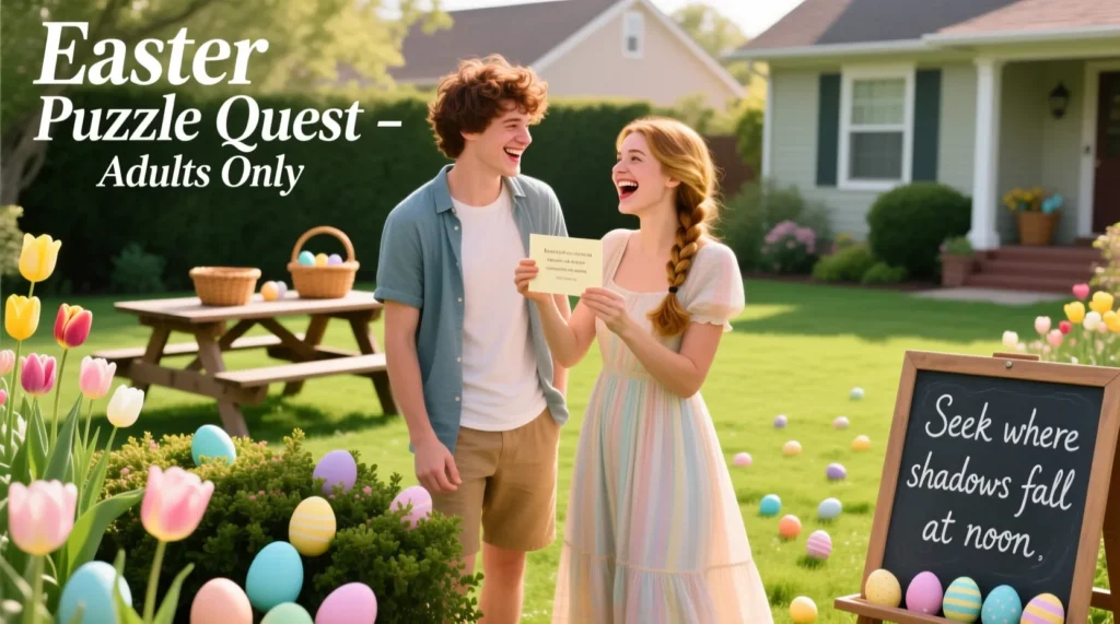 Party Easter Egg Hunt Riddles for Adults