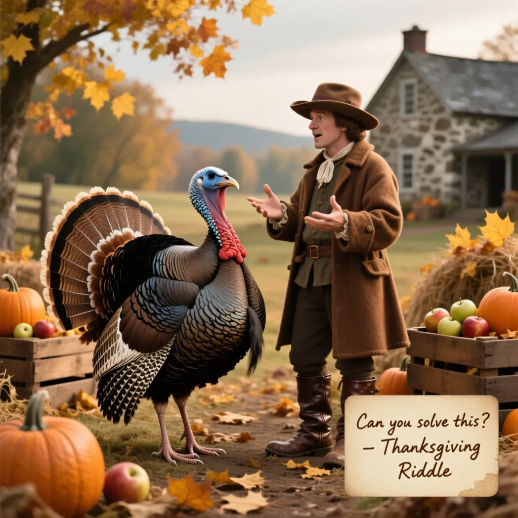 Turkey and Pilgrim Riddles for Adults