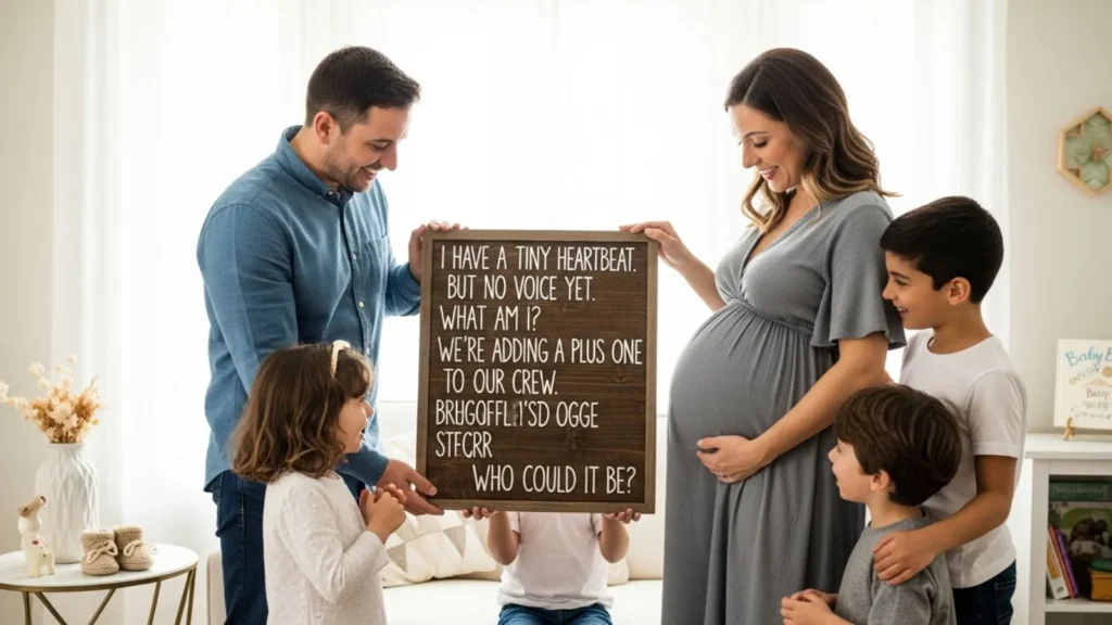 Family Pregnancy Announcement Riddles