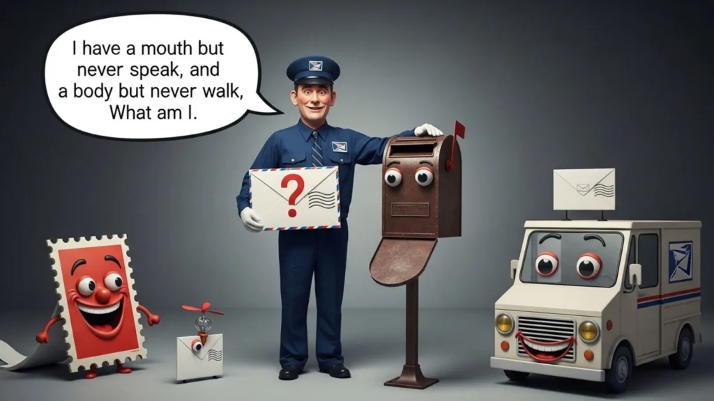 Funny Mail Theme Riddles