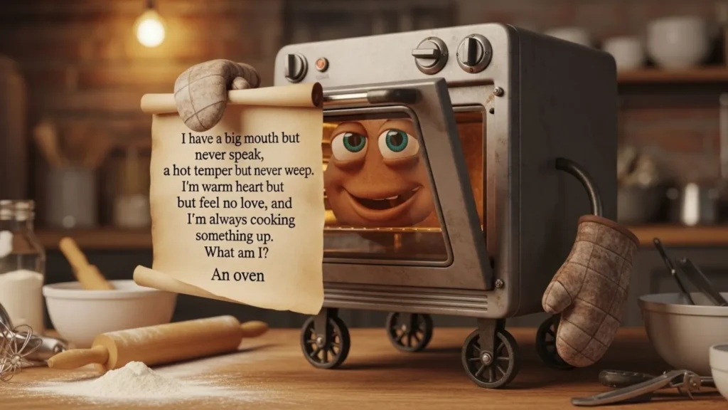 Funny Riddle for Oven