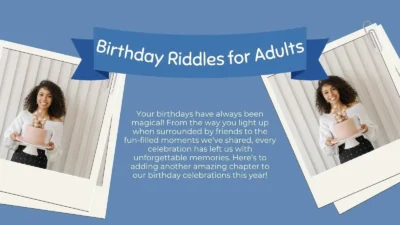 Birthday Riddles for Adults