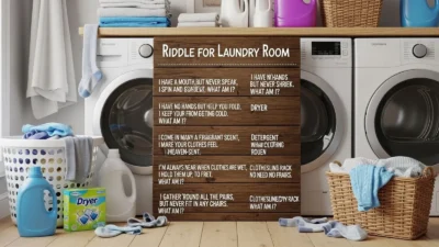 Riddle for Laundry Room