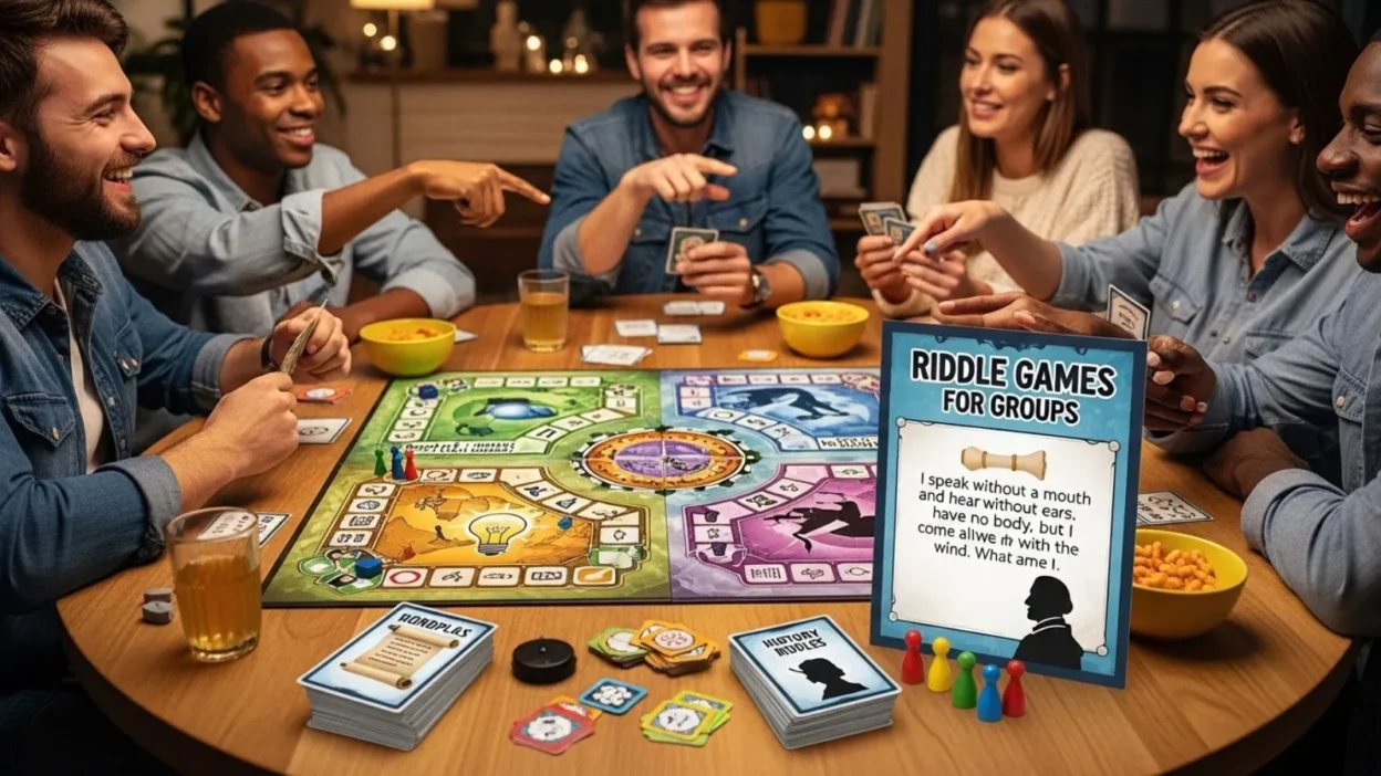 Riddle Games for Groups